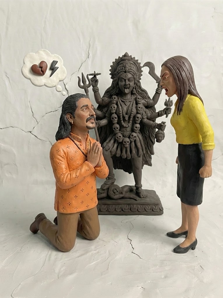 Red backdrop promo portrait